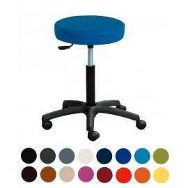 Taburete PRO mini, a gas, asiento en skai