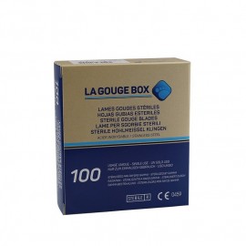 GUBIAS estériles Gouge Box, varios tamaños 100 ud
