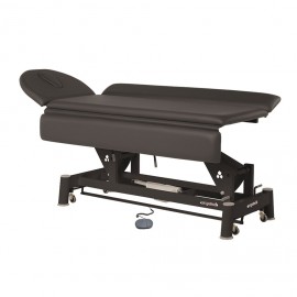 Camilla eléctrica Ecopostural base negra 1 cuerpo y sistema periférico