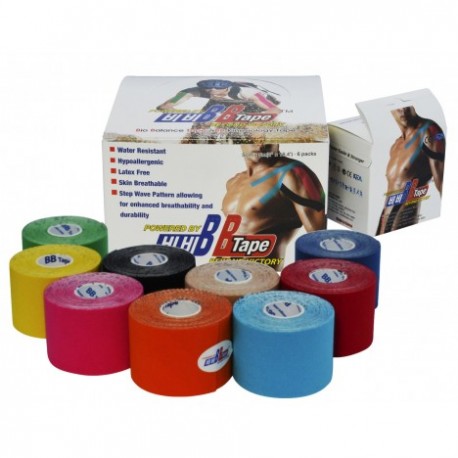 Pack ahorro vendaje neuromuscular kinesiotape BB Tape 5CM X 5 MTS.