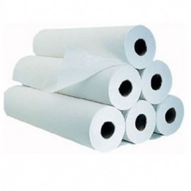 Papel de camilla con precorte 1 capa,43gr. 0,60X60 metros 6 rollos