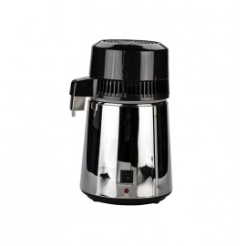 DESTILADOR ELECTRICO EN ACERO INOX CON JARRA DE VIDRIO