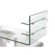 Mesa de manicura PEZI con aspirador y estantería cristal