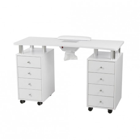 Mesa de manicura DISTAL con aspirador y cajoneras
