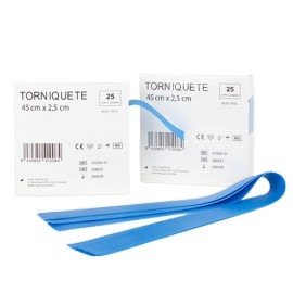 Torniquete Rollo 25 uds (45 cm x 2,5cm)