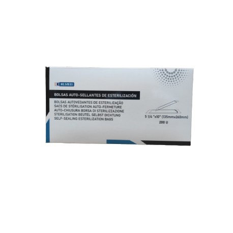 Bolsas Autoadhesivas de Esterlización, 135x260mm (200 unidades)
