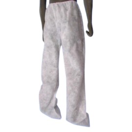 10 Pantalones de presoterapia desechables polipropileno blanco (UNI-08/02/100)