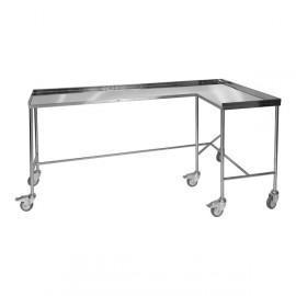 Mesa instrumental en forma de L acero inoxidable (BG-131/3)