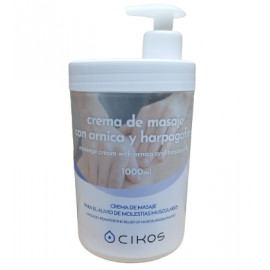 CIKOS CREMA DE MASAJE CON ARNICA Y HARPAGOFITO 1 LITRO CON DOSIFICADOR