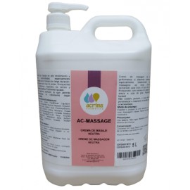 Garrafa de crema de masajes prolongados con extracto de árnica AC-Massage 5kg